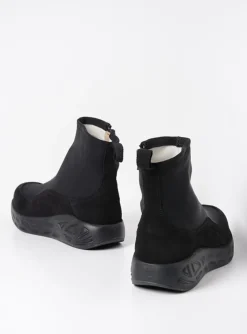 Rebound S2F - zwart stretch suede