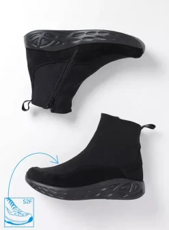 Rebound S2F - zwart stretch suede