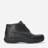 Roll Moc Men - zwart leer