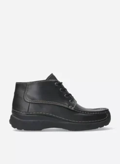Roll Moc Men - zwart leer