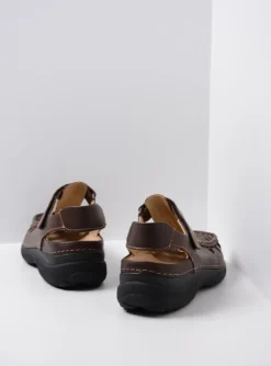 Roll Sandal Men - bruin leer