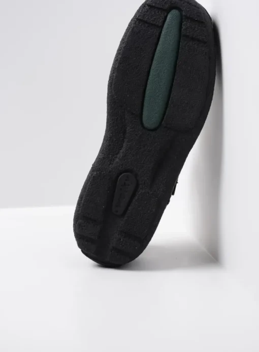Roll Sandal Men - zwart leer