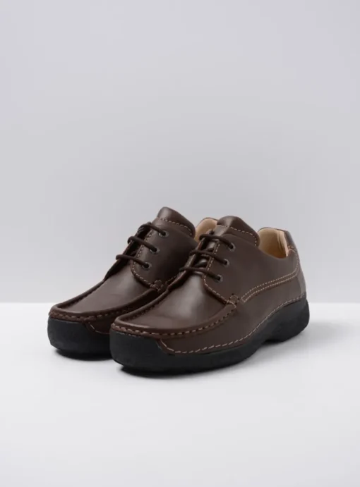 Roll Shoe Men - bruin leer