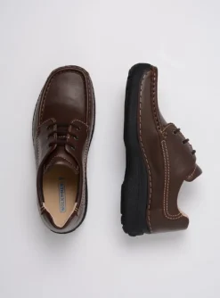 Roll Shoe Men - bruin leer