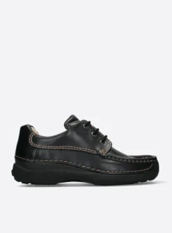 Roll Shoe Men - zwart leer