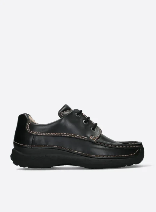 Roll Shoe Men - zwart leer