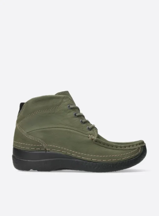 Roll Shoot - pesto groen nubuck