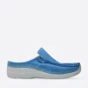Roll Slide - hemelsblauw nubuck