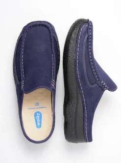 Roll Slide - paars nubuck