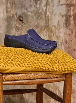 Roll Slide - paars nubuck