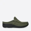 Roll Slide - pesto groen nubuck
