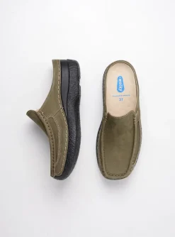 Roll Slide - pesto groen nubuck