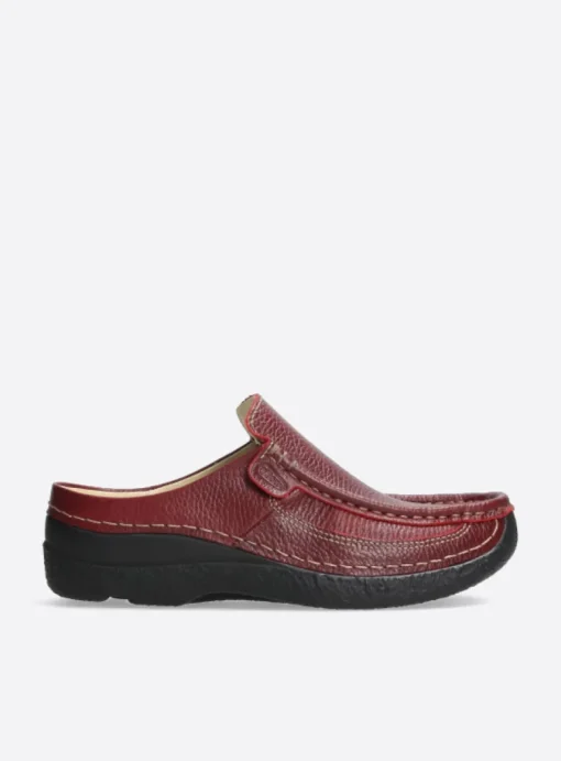 Roll Slide - rood leer