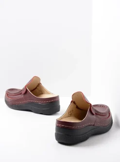 Roll Slide - rood leer