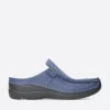 Roll Slide - sky-blue leer