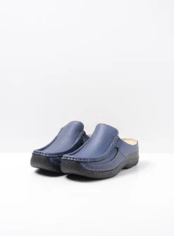 Roll Slide - sky-blue leer