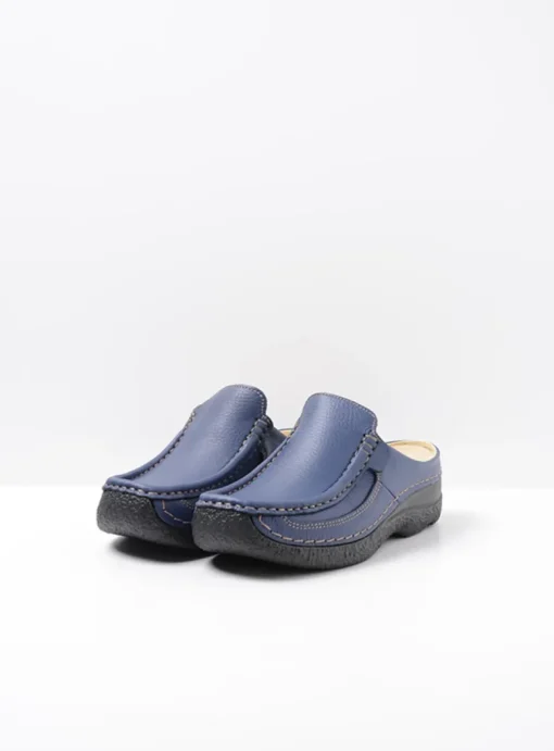 Roll Slide - sky-blue leer