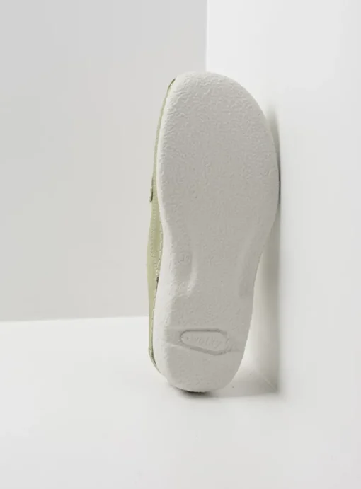 Roll Slipper - lichtgroen nubuck