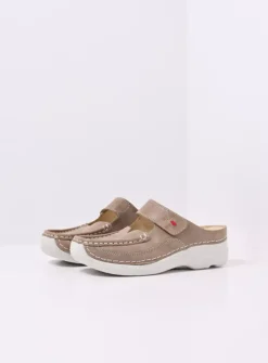 Roll Slipper - safari effectleer