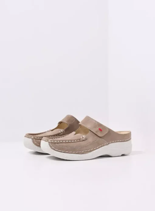 Roll Slipper - safari effectleer