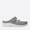 Roll Slipper - taupe flower