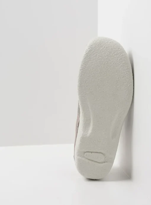 Roll Slipper - taupe flower