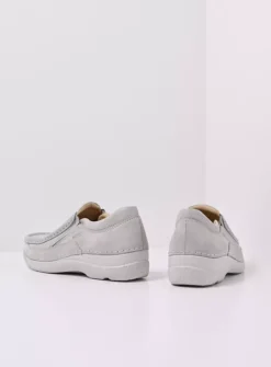 Roll Sneaker - gebroken wit effectleer