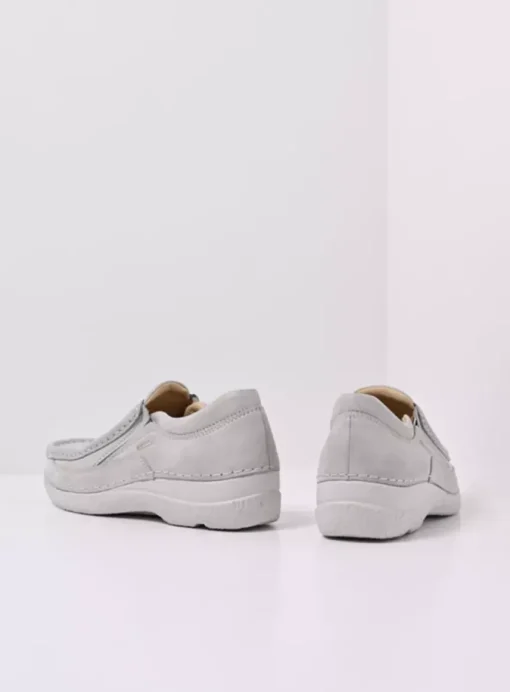 Roll Sneaker - gebroken wit effectleer