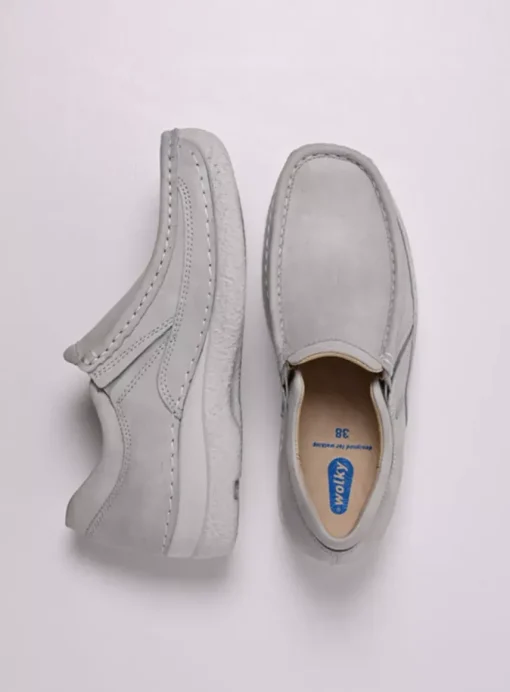Roll Sneaker - gebroken wit effectleer