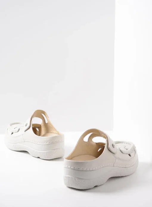 Roll Talaria - creme wit leer