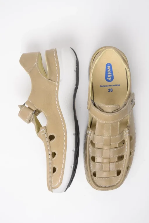 Rolling Sun - beige leer