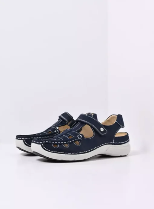 Rolling Sun - denim effectleer