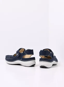 Rolling Sun - denim effectleer