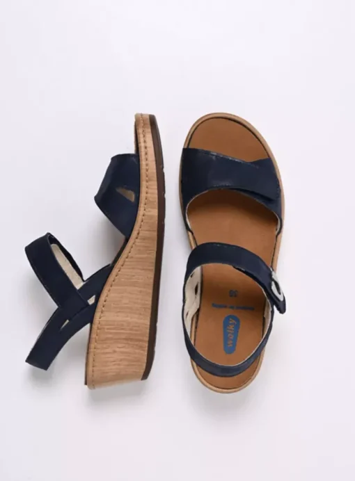 Sanibel - denim effectleer