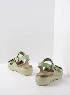Santorini - lichtgroen nubuck