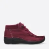 Seamy Moc - bordeauxrood nubuck