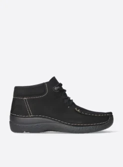 Seamy Moc - zwart nubuck