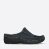 Seamy Slide - blauw nubuck