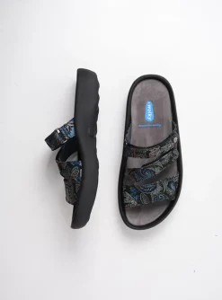 Sense - zwart/blauw suede
