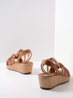 Sisal - cognac leer