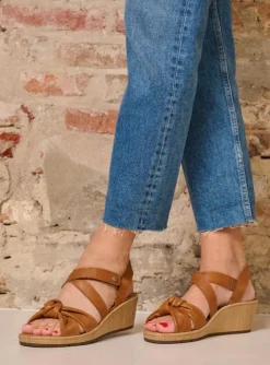 Sisal - cognac leer