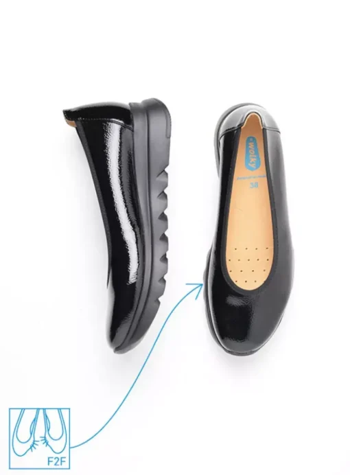 Snallerina F2F - zwart lak biocare