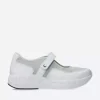 Spring S2F - wit/grijsgroen combi stretchleer