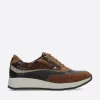 Sprint - cognac combi leer