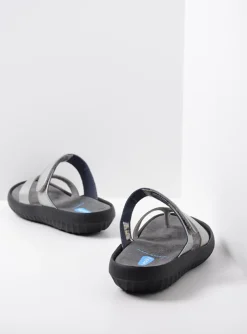 Tahiti - zilver/grijs leer
