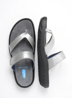 Tahiti - zilver/grijs leer