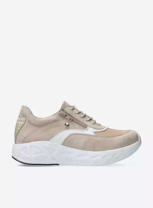 Vitality S2F - beige combi stretch leer