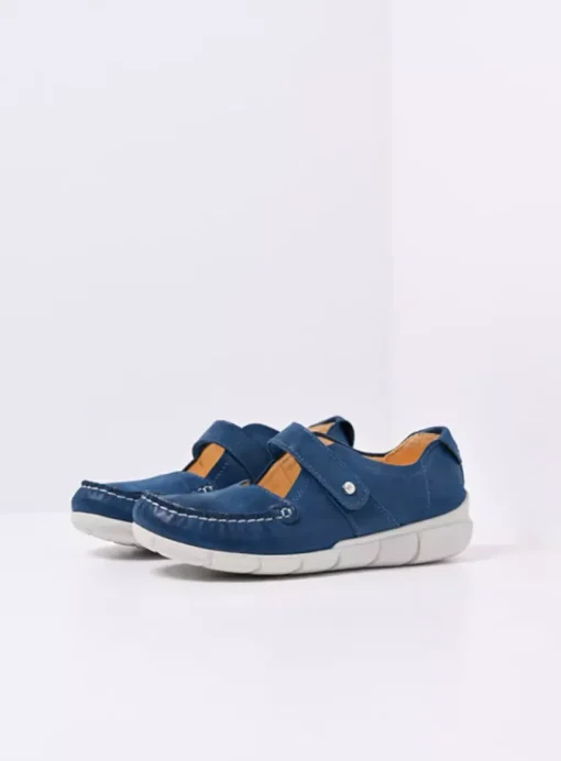 Yukon - blauw effectleer