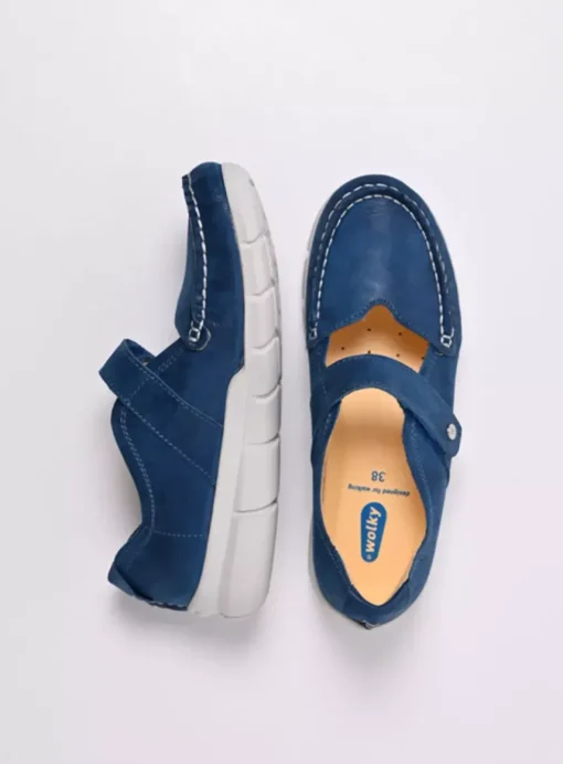Yukon - blauw effectleer