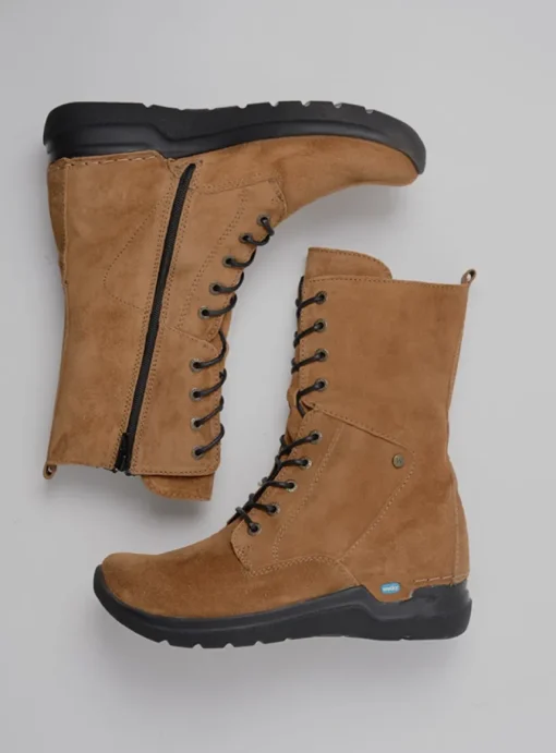 Zigzag - cognac suede